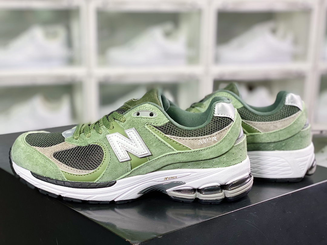 NB ML2002 시리즈 레트로 아재 스타일 캐주얼 스포츠 조깅화 스웨이드 화이트 그린 M2002R5 