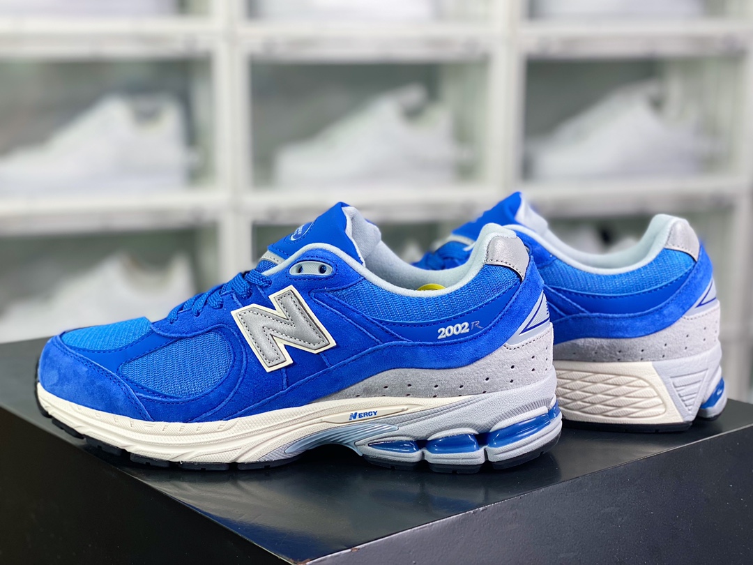 NB 뉴발란스 ML2002 시리즈 레트로 팝 스타일 캐주얼 스포츠 조깅화 스웨이드 블루 그레이 화이트 ML2002RC 45.5 46.5