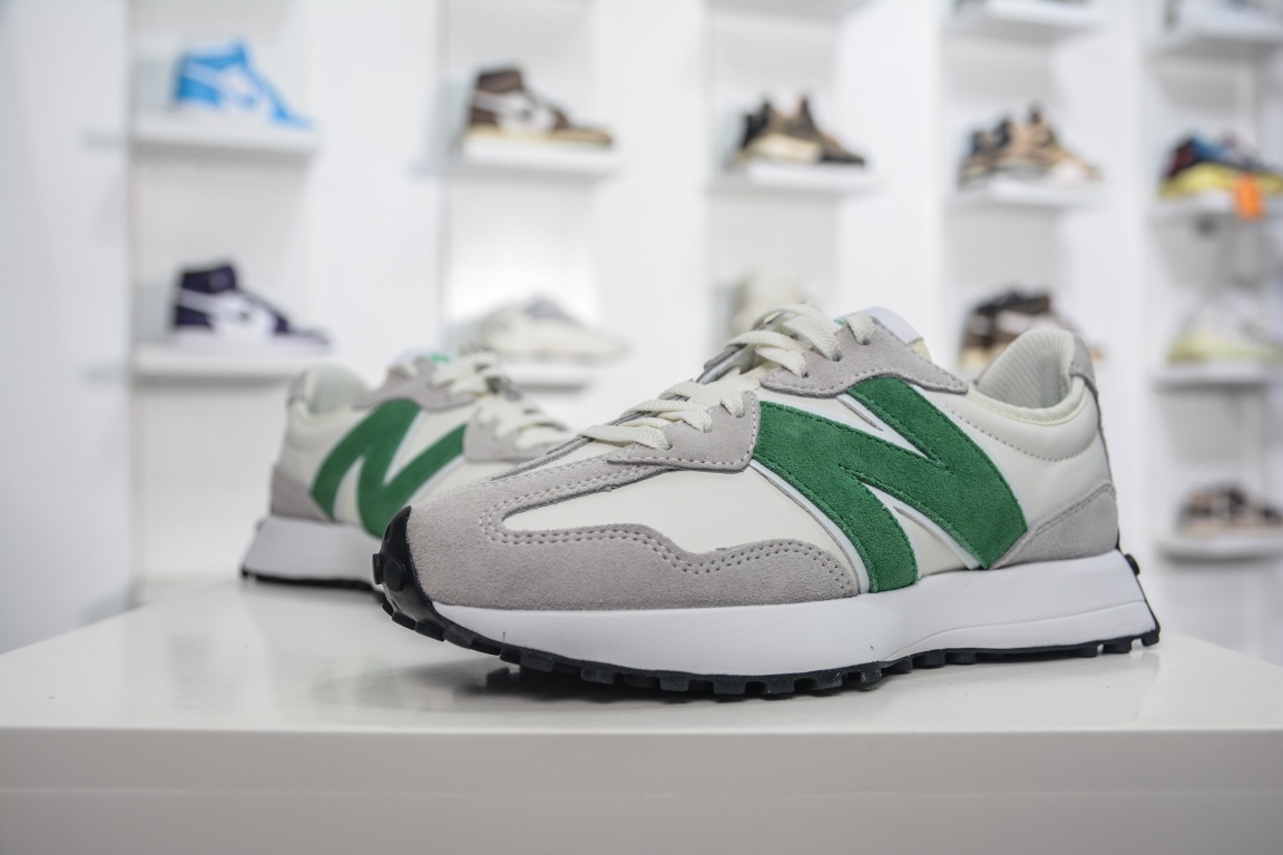 노리타케 x NB 327 그레이와 화이트 클래식 컬러웨이 사이즈: 36-46.5