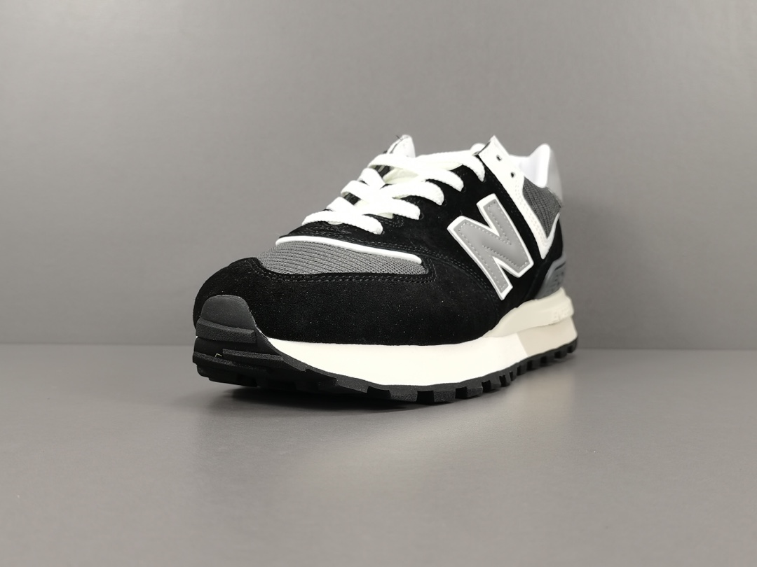 [NB] 블랙과 그레이 뉴발란스 574 시리즈 편안하고 내마모성이 뛰어난 남성용 및 여성용 러닝화 제품 번호 : U574LGG1 