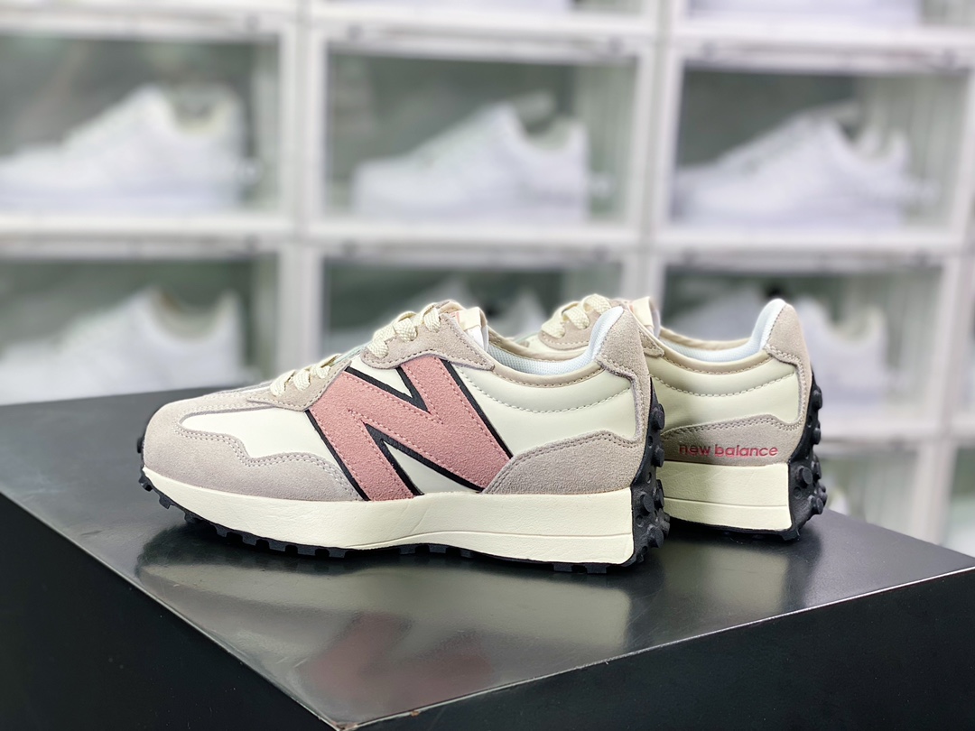 NB 뉴발란스 MS327 시리즈 로우탑 레트로 캐주얼 스포츠 조깅화 “베이지 및 블랙 MS327NAR 