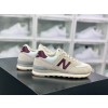 NB 뉴발란스 ML574 클래식 레트로 캐주얼 스포츠 조깅화 텀블 라이트 그레이 화이트 와인 레드 WL574RCF 사이즈: