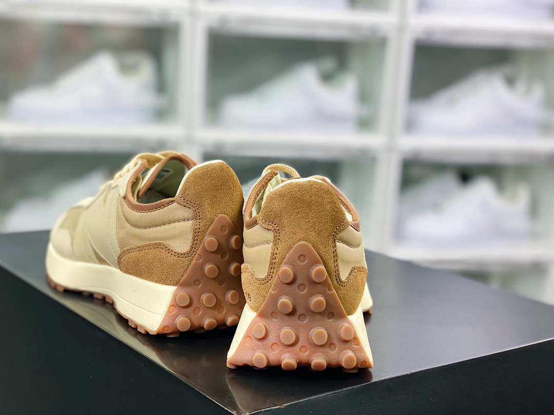 NB 뉴 발란스 MS327 시리즈 로우 탑 레트로 캐주얼 스포츠 조깅화 푹신한 갈색 노란색 WS327RC 