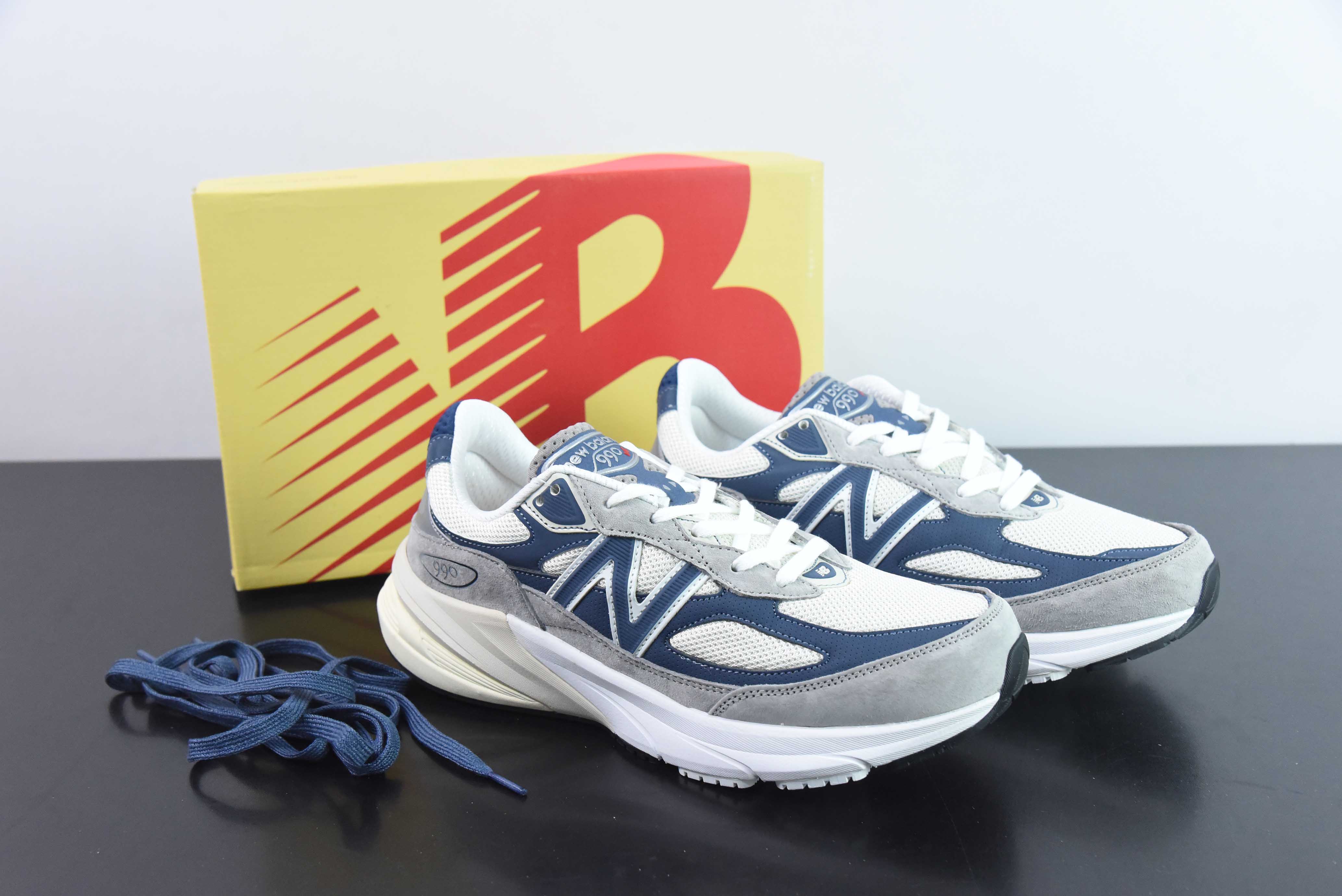 액션 브론슨 x 뉴 발란스 인 USA M990V6 뉴 발란스 NB 6 세대 시리즈 미국 페디그리  블루 사이즈 : 36-45