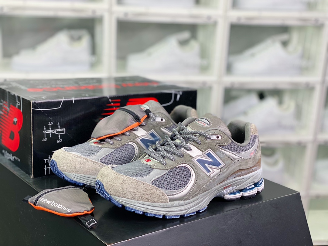 NB 뉴 발란스 2002R 그레이 시리즈 레트로 팝 스타일 캐주얼 운동화 조거 “캐슬 그레이 다크 블루 스몰 포켓 M2002RVA 