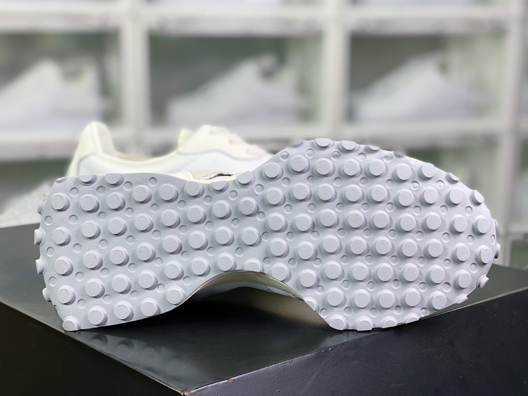 NB 뉴발란스 MS327 시리즈 레트로 캐주얼 스포츠 조깅화 “가죽 크림 화이트 그레이 MS327WP 