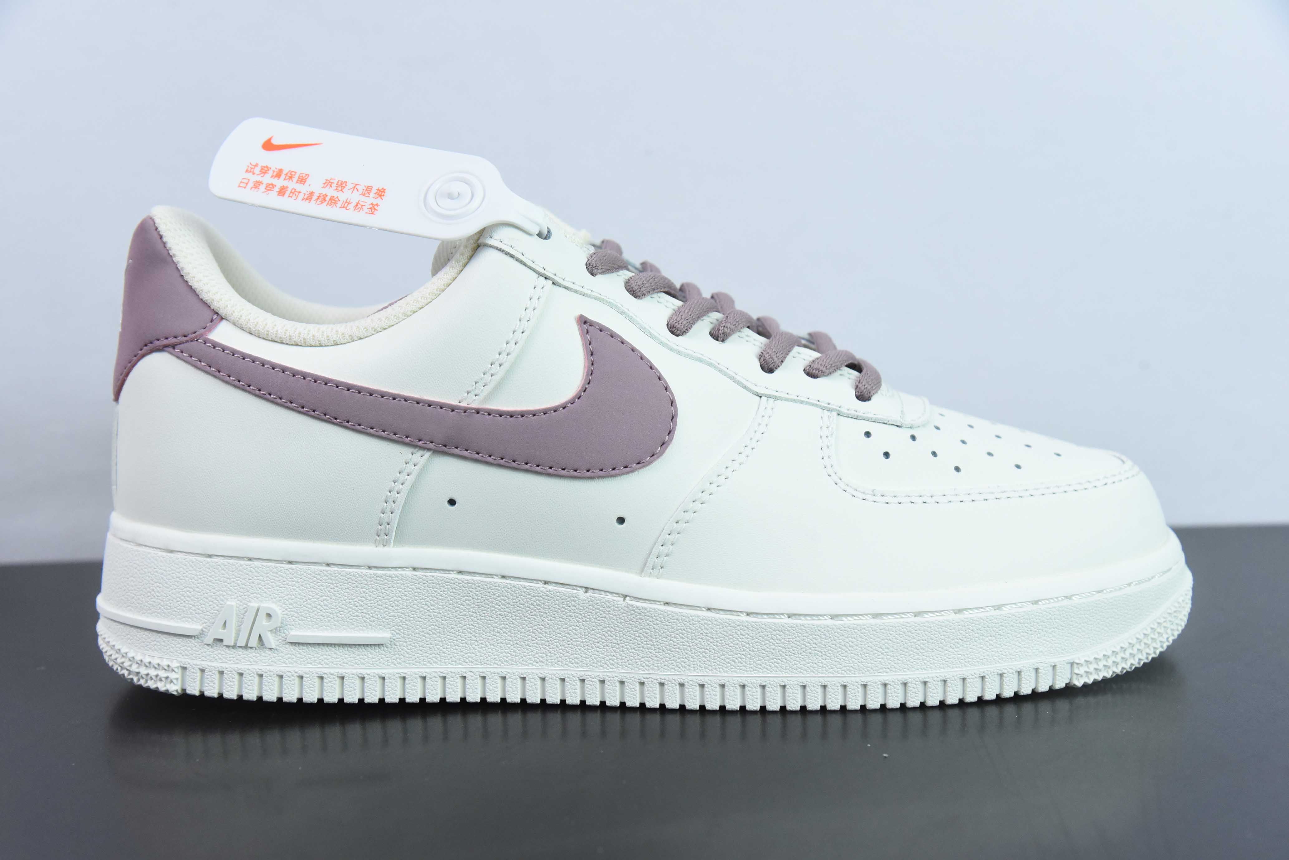 Nk 에어 포스 107 로우 베리 퍼플 컬러 에어 포스 1 로우 탑 캐주얼 보드 슈즈 CQ5059-228 사이즈: 36-44