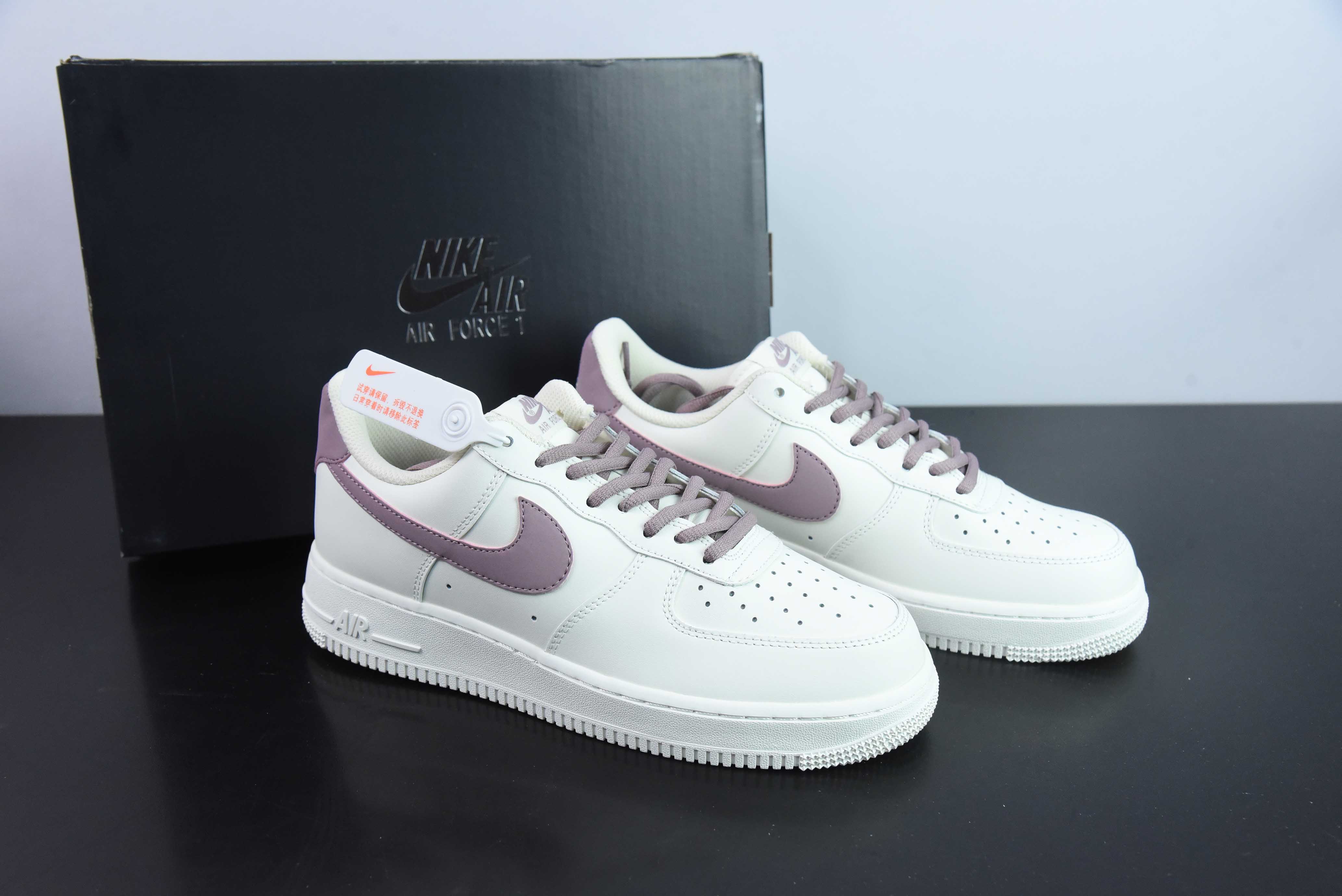 Nk 에어 포스 107 로우 베리 퍼플 컬러 에어 포스 1 로우 탑 캐주얼 보드 슈즈 CQ5059-228 사이즈: 36-44