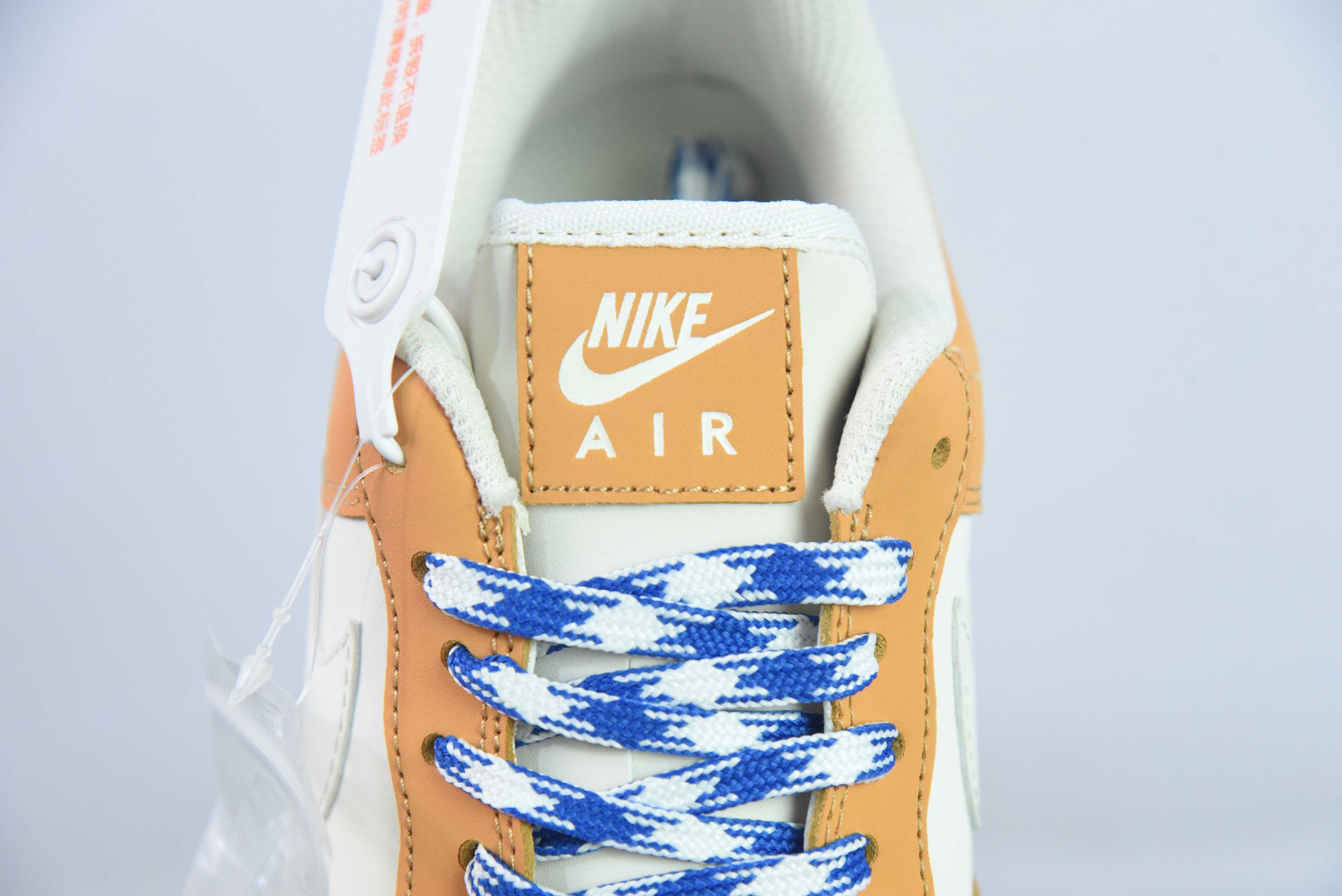 나이키 에어 포스 1 07 로우 LV 공동 브랜드 - 라이트 오렌지 옐로우 에어 포스 원 로우탑 트레이너 제품 번호: HX123-008 사이즈: 36-44