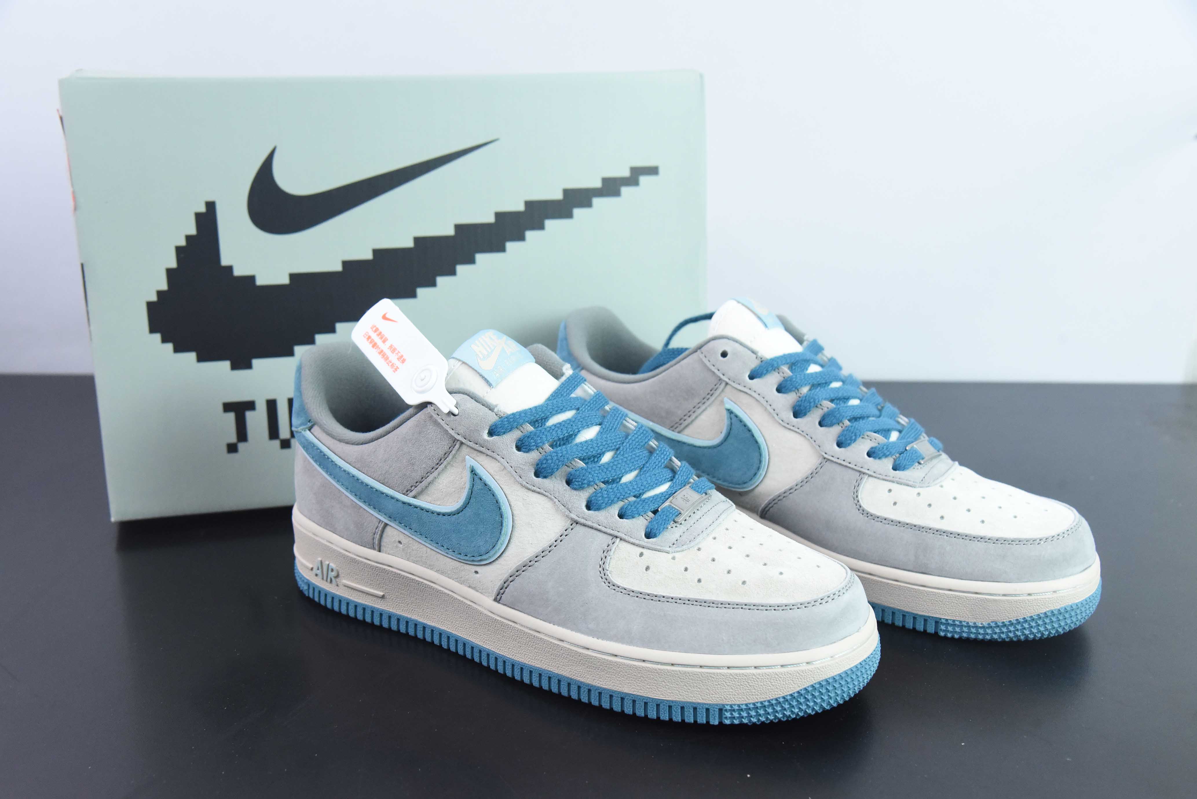 NK 에어 포스 107 로우 프로스트 블루 에어 포스 1 로우탑 캐주얼 보드쇼츠 제품 번호: ZB2121-666 사이즈: 36-44