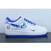 디올 디올 x 나이키 에어 포스 1 07 LV8 디올 에어 포스 원 클래식 백 화이트 및 블루 타이 다이 후크 DC8873-111 사이즈: 36-44