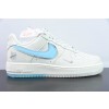 나이키 에어 포스 1 AF1 에어 포스 원/로우탑 화이트 블루 라이트 블루 자수 아이템 번호: BS9055-736 사이즈: 36-44