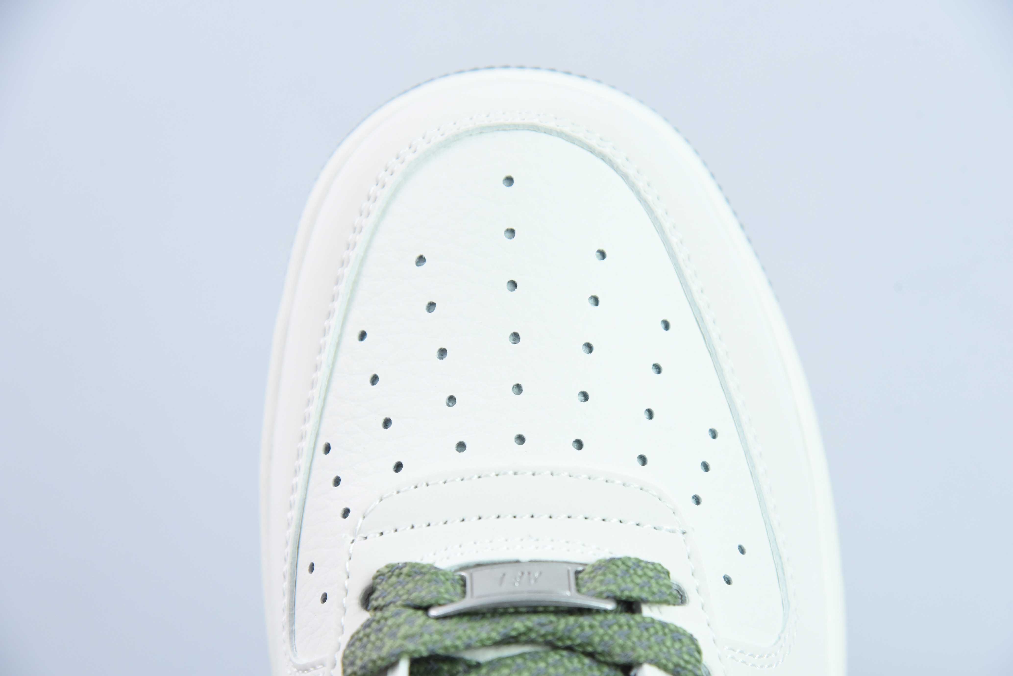 Supreme x Nk 에어 포스 107 로우 베이지 그린 에어 포스 1 로우 탑 캐주얼 보드 슈즈 아이템 번호: HD1968-008 사이즈: 36-44