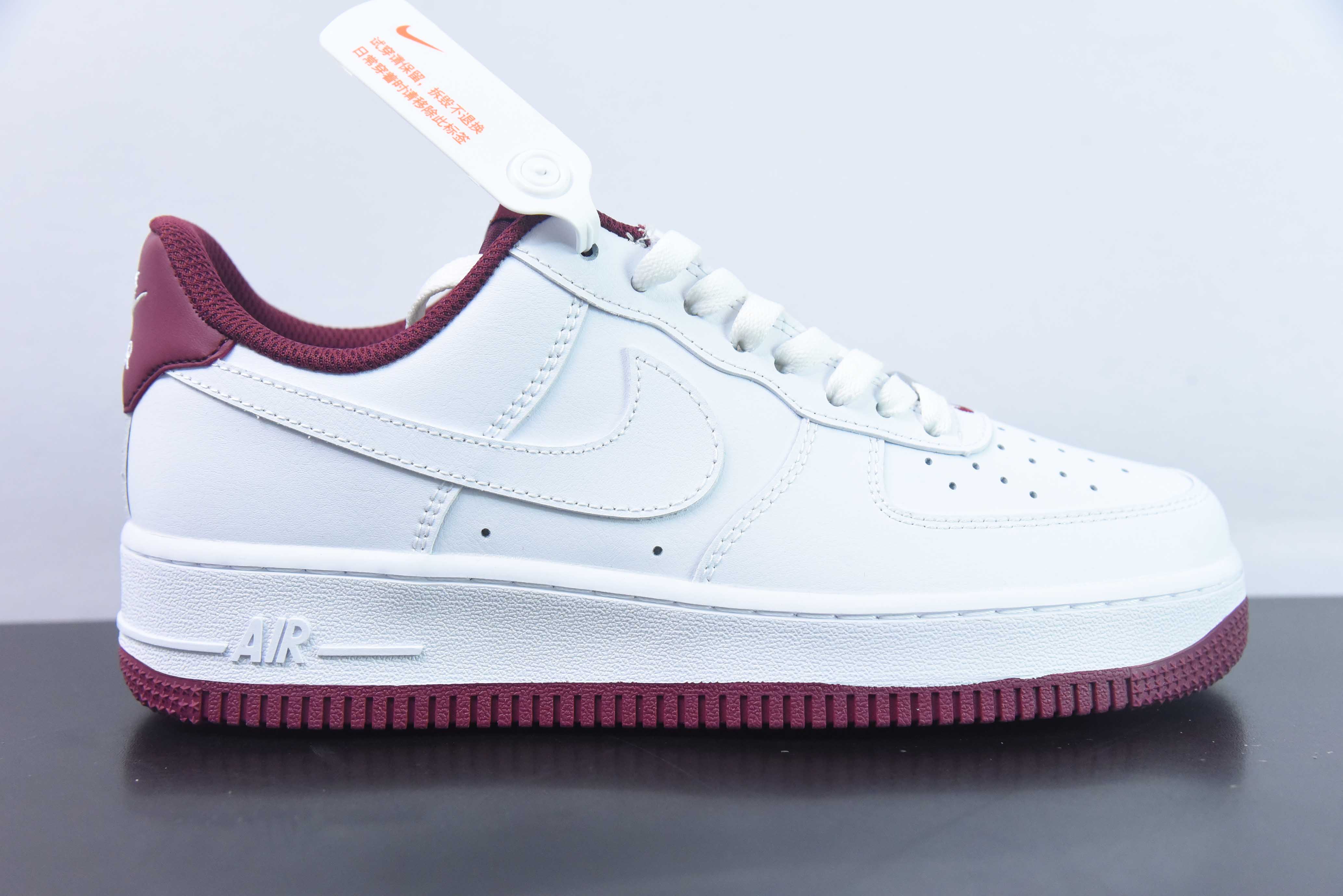 나이키 에어 포스 1 에어 포스 1 화이트 와인 레드 캐주얼 신발 아이템: DH7561-106 사이즈: 36-44