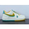 나이키 에어 포스 1 07 로우 스프라이트 에어 포스 원 클래식 가죽 베이지 옐로우 그린 더블 후크 CW1574-803 사이즈: 36-46