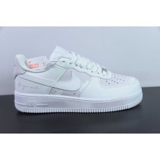 나이키 에어 포스 1 07 로우 보조 테마 화이트 핑크 퍼플 에어 브러시 에어 포스 1 로우 탑 백 캐주얼 트레이너 CW2288-111 사이즈: 36-44