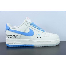 월드컵 공동 브랜드 아르헨티나 - 메시 왕  해외 한정 발매 나이키 에어 포스 1 07 로우 에어 포스 원 로우탑 스포츠 및 레저 보드쇼츠 아이템: DR9868-800 사이즈 36-44