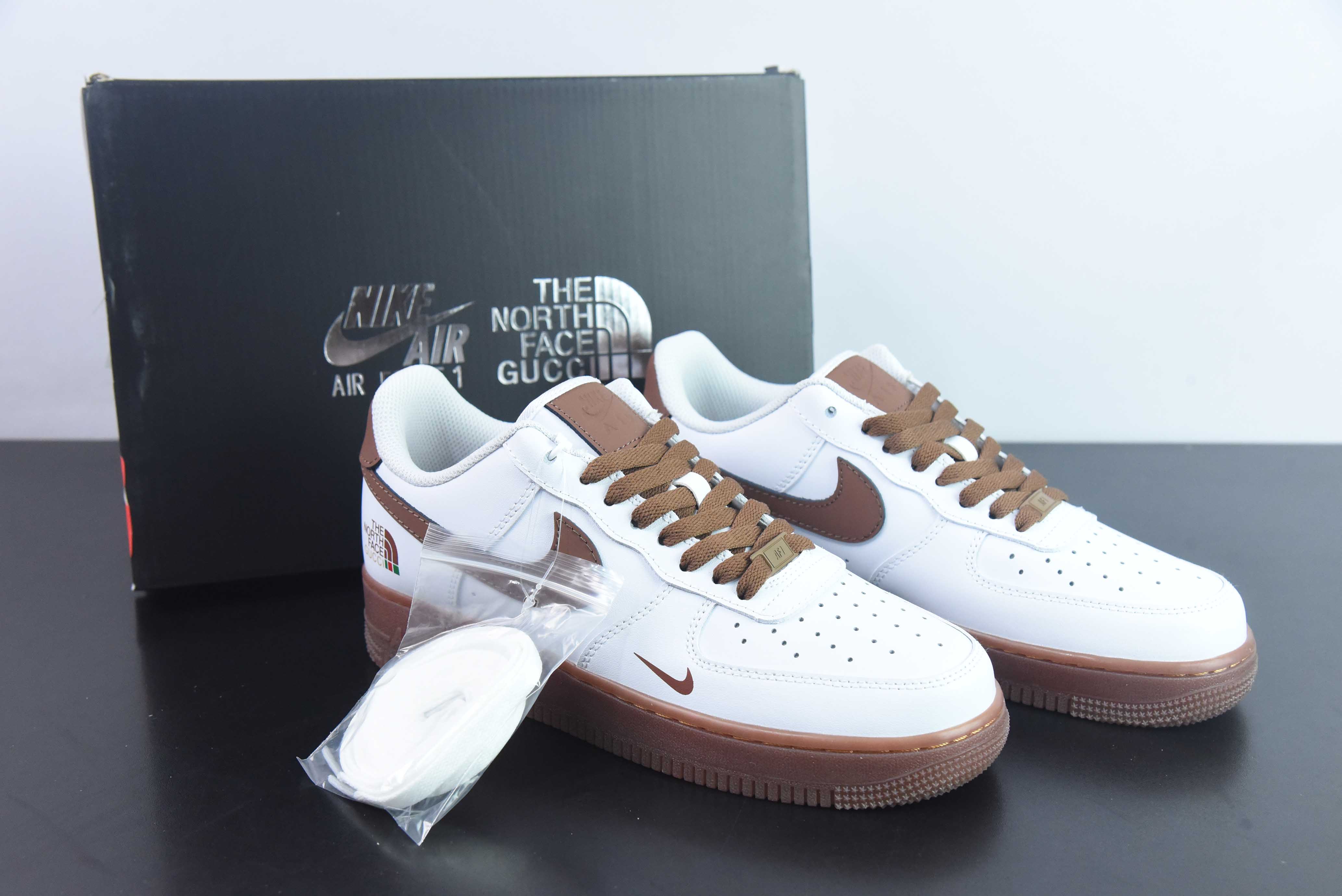 Nk 에어 포스 107 로우 노스페이스 공동 브랜드 스노우 화이트 에어 포스 1 로우탑 캐주얼 슈즈 아이템 번호: DH7561-188 사이즈: 36-44