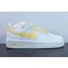 나이키 에어 포스 107 로우 화이트 옐로우 클래식 다용도 로우 탑 에어 포스 1 아이템 번호 DV..5-101 사이즈: 36-44