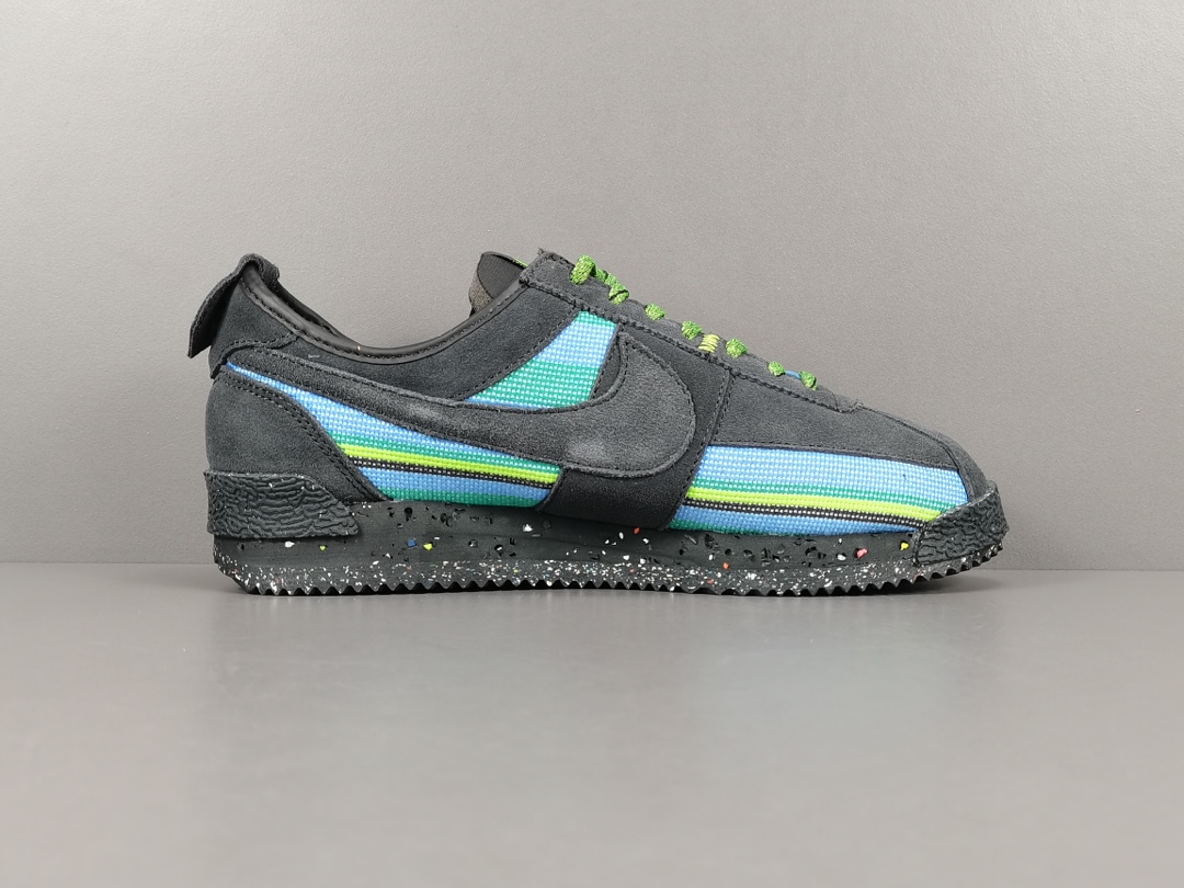 [간] 블랙 유니온 LA x 나이키 코르테즈 SP 오프 느와르 레트로 캐주얼 러닝화 남성용 및 여성용 아이템: DR1413-001 사이즈: 35-46.5