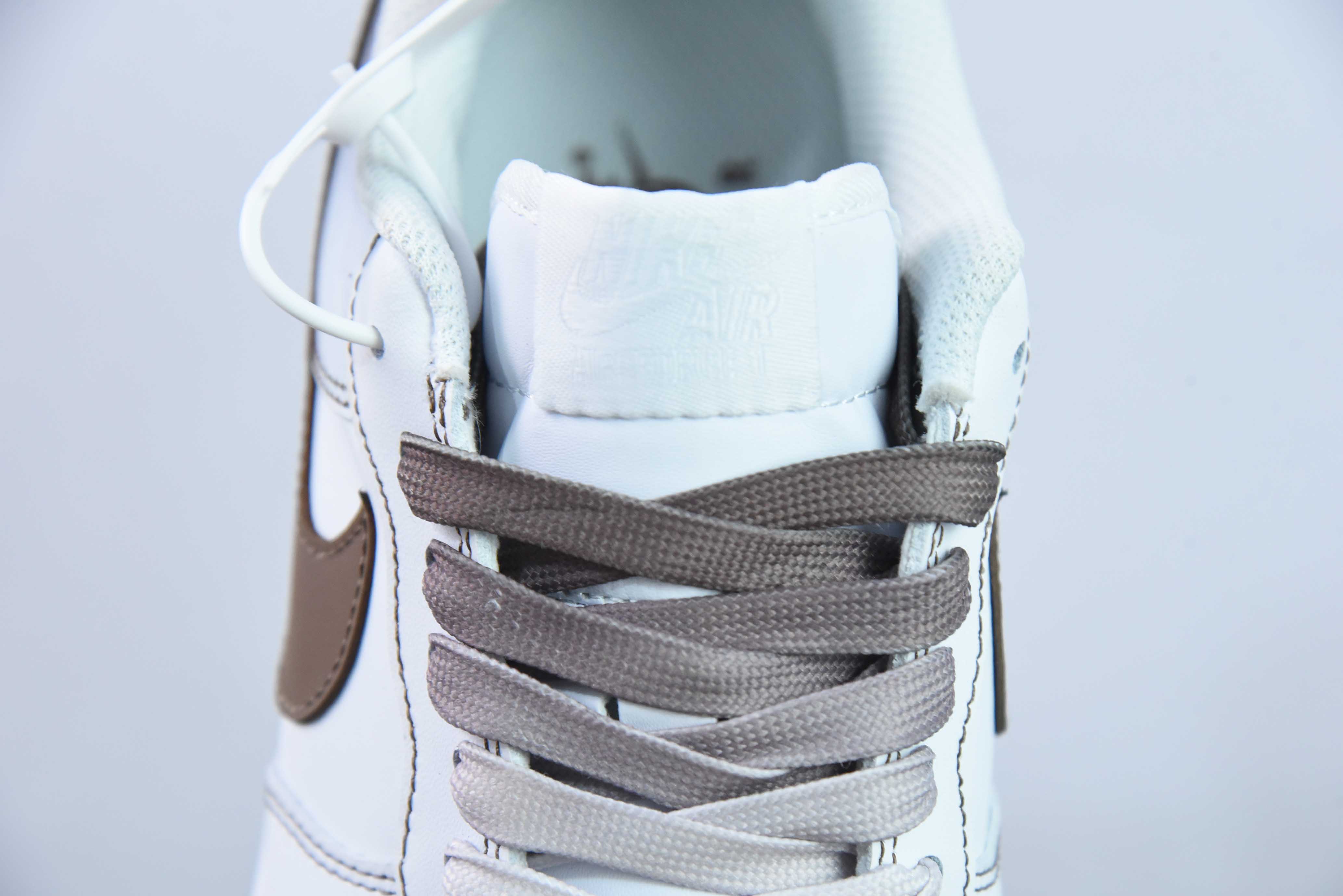 Nk 에어 포스 107 로우 공식 팝 커스텀 보조 테마 그라데이션 브라운 후크 에어 포스 1 로우 탑 캐주얼 보드숏 제품 번호: FN0366-103 사이즈: 36-44