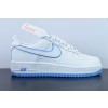 나이키 에어 포스 1 07 로우 LX 화이트/UNC 에어 포스 원 레더 화이트 노스캐롤라이나 블루 스택 후크 DV0788-101 사이즈: 36-44