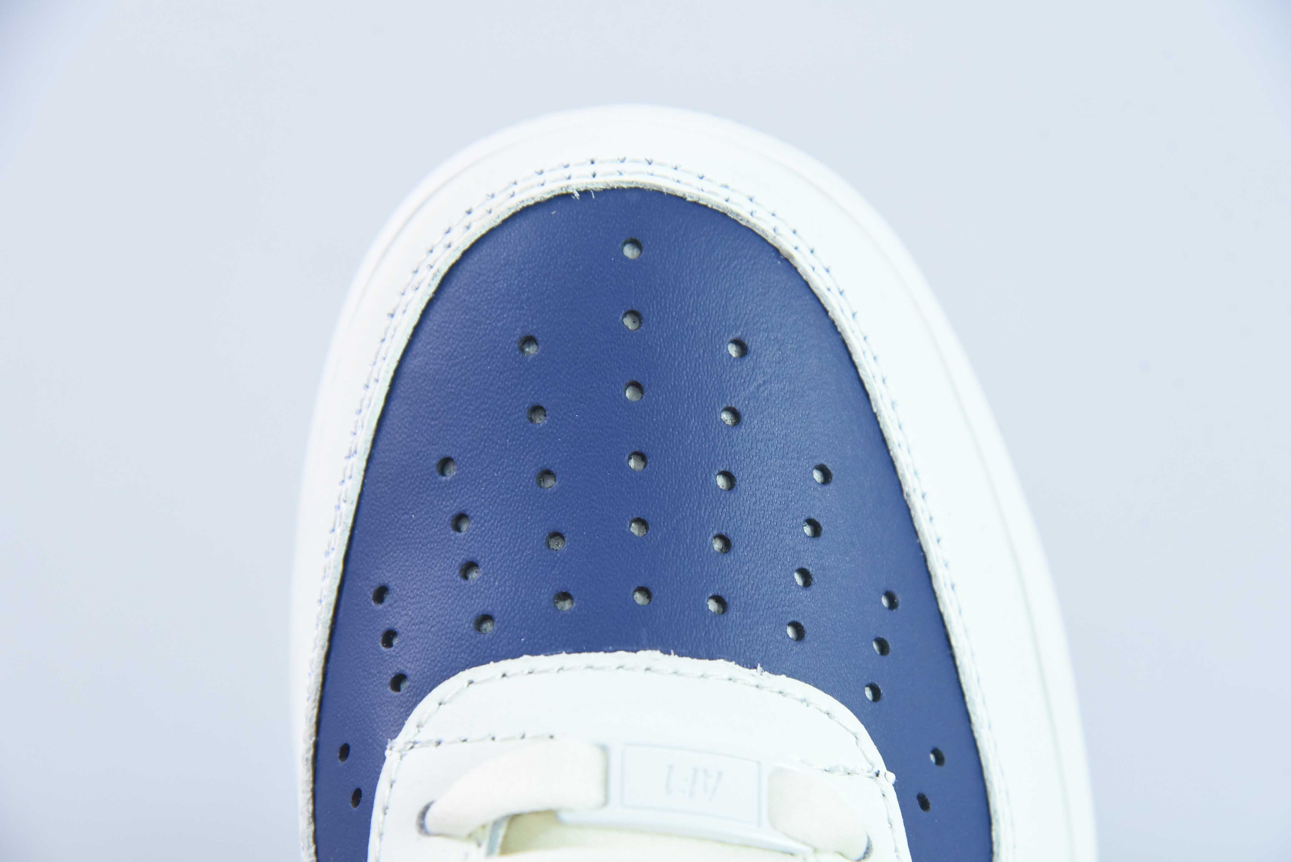 NK 에어 포스 107 로우 다크 블루 패치워크 에어 포스 1 로우탑 캐주얼 슈즈 제품 번호: AL2236-103 사이즈: 36-44