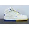 나이키 에어 포스 1 미드07 베이지 블루 옐로우 골든 스테이트 워리어스 시티 한정 미드 탑 에어 포스 1 캐주얼 슈즈 아이템: GT5663-306 사이즈: 36-44