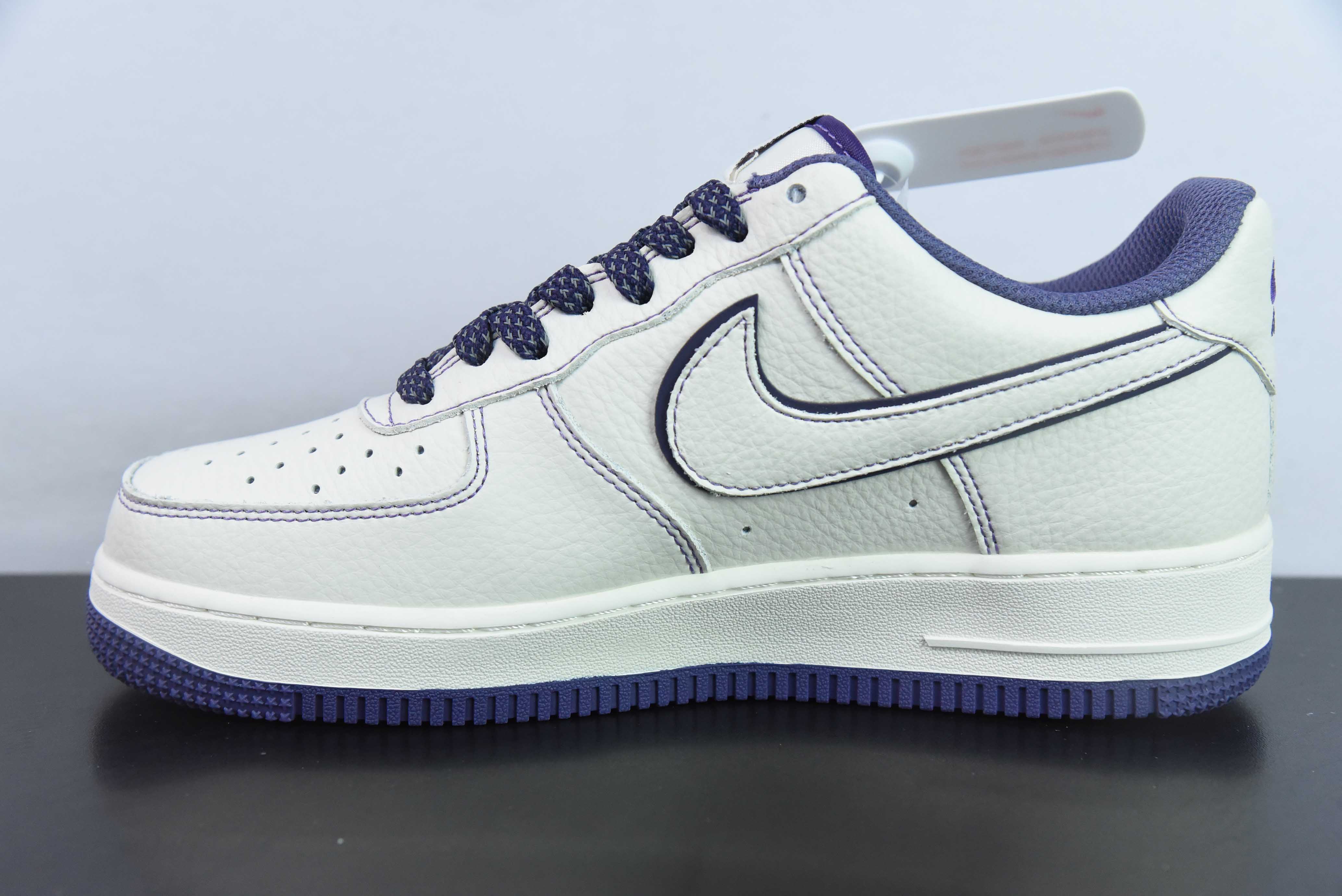 스투시 x Nk 에어 포스 107 로우 스투시 공동 브랜드 아미 퍼플 리플렉티브 에어 포스 원 로우 탑 캐주얼 보드 슈즈 UN1635-222 사이즈: 36-44