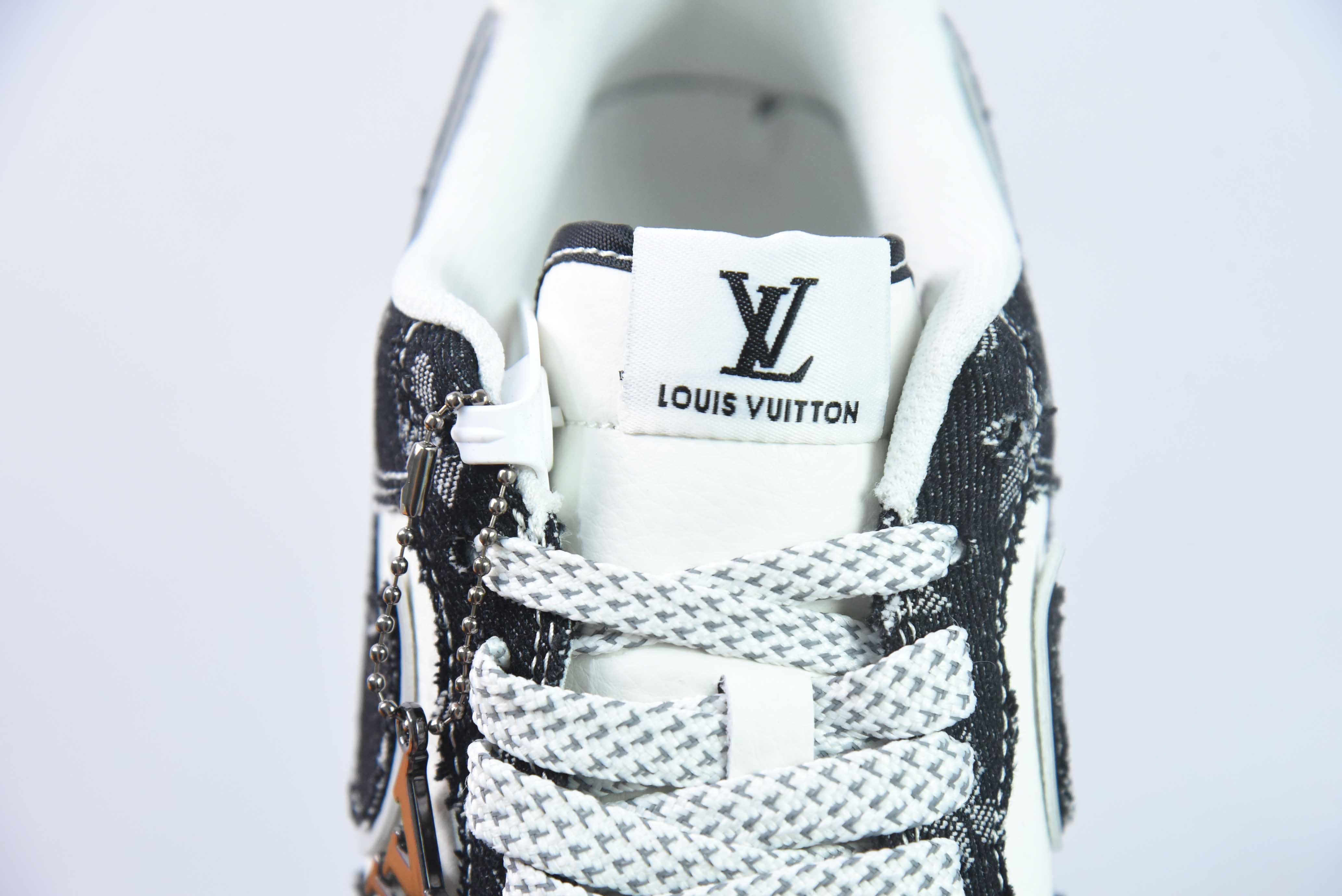 NK 에어 포스 1 07 로우 에어 포스 원 로우탑 캐주얼 트레이너 LV 공동 브랜드 - 스타리 나이트 블랙 제품 번호: SJ2088-002 사이즈: 36-44