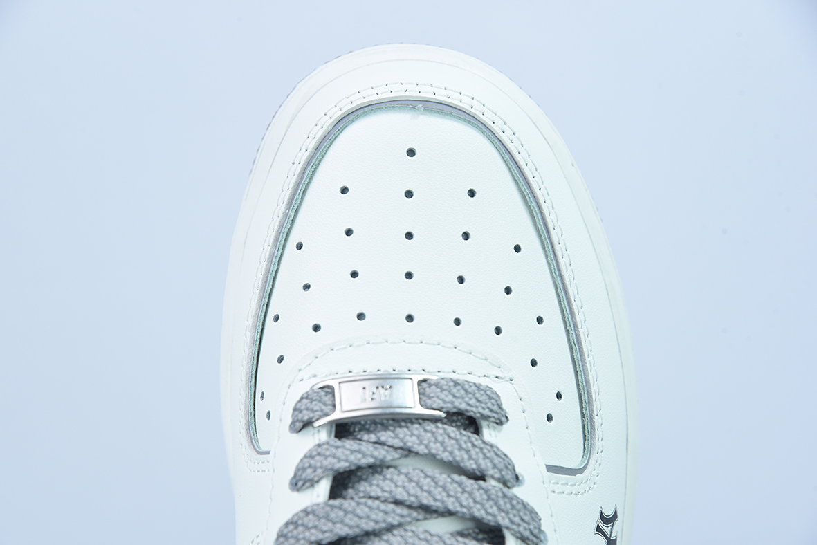 나이키 에어 포스 107 AF1 MLB 공동 브랜드 화이트 그레이 에어 포스 1 남성용 로우 탑 보드숏 아이템 번호 BS8806-544 사이즈: 36-44