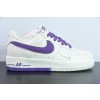 나이키 에어 포스 1 AF1 에어 포스 1/로우탑 화이트 퍼플 실버 엣지 자수 제품 번호: JJ0253-010 사이즈: 36-44