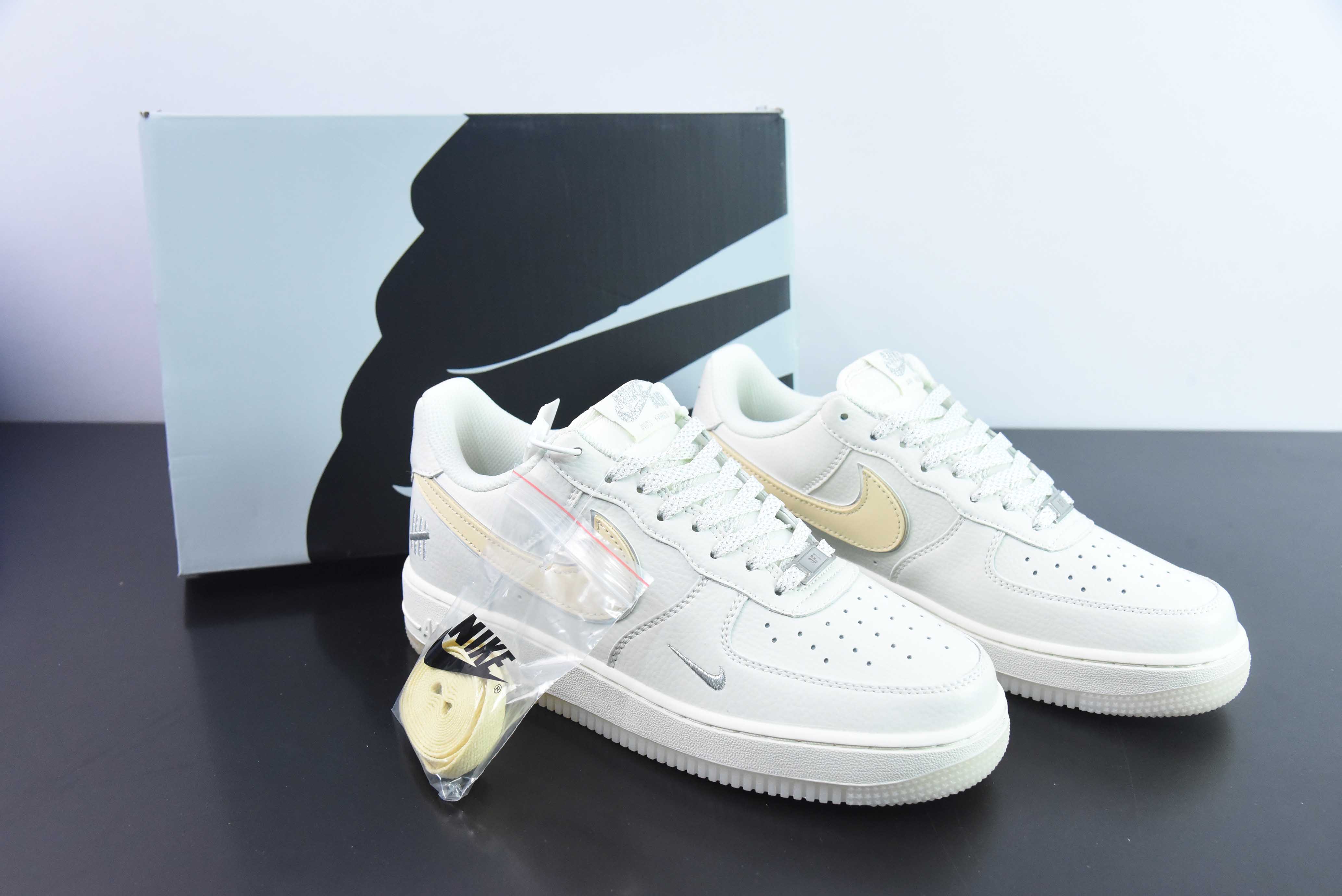 나이키 에어 포스 1 07 로우 유엔 공동 브랜드 - 크리스탈 커피 에어 포스 원 로우 탑 스니커즈 캐주얼 슈즈 아이템 번호: BS9055-734 사이즈: 36-44