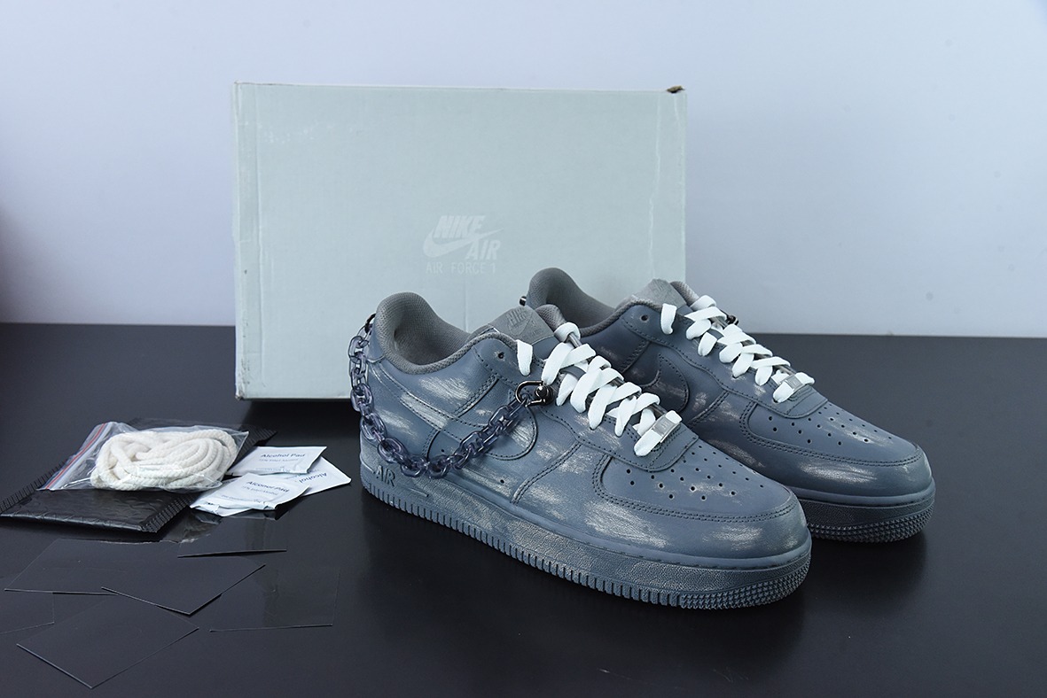나이키 에어 포스 1 로우 딥 염료 알콜 스크래치 그레이 블랙아이템 : CW2288-111 새 체인 포함 사이즈 : 36-44