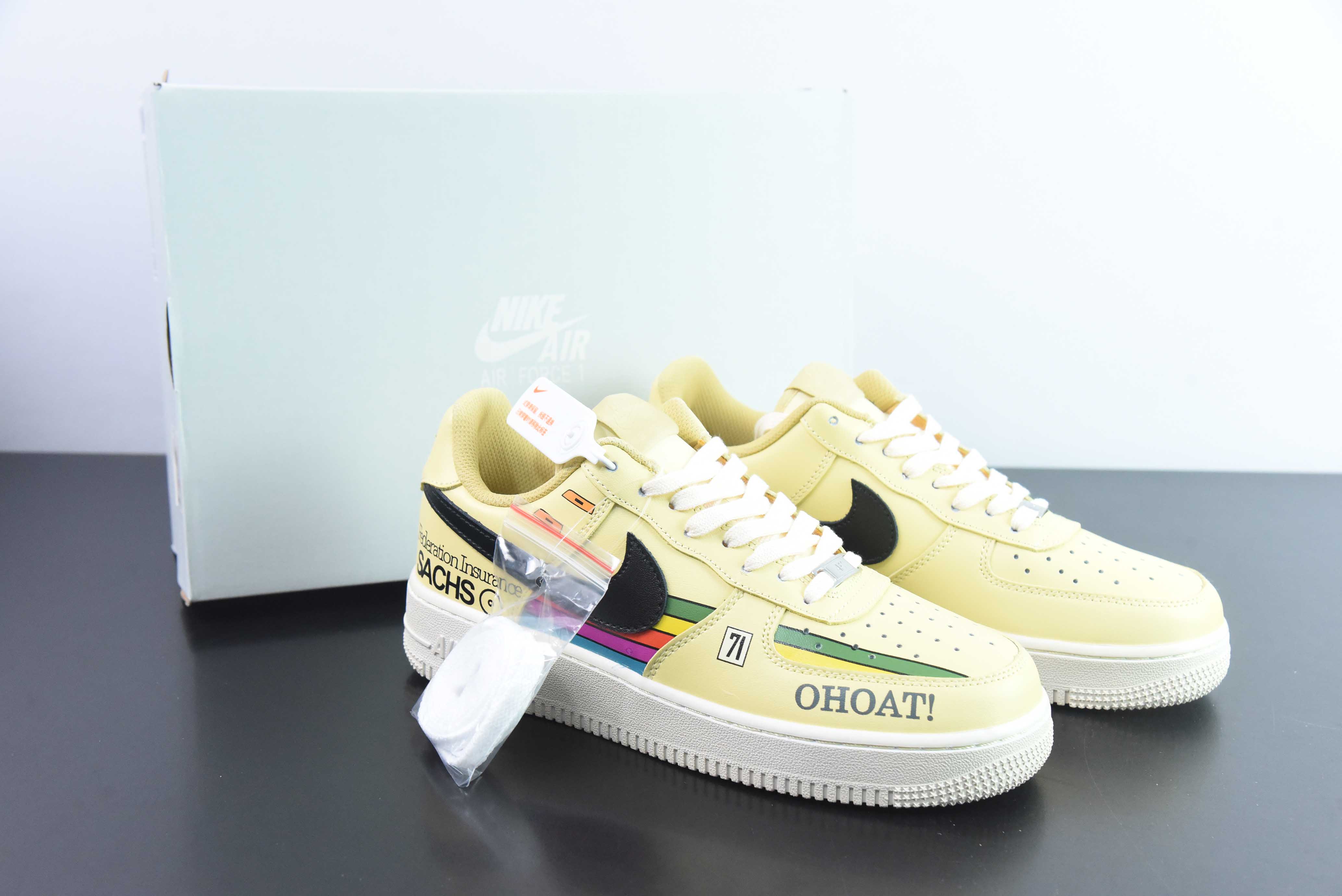 나이키 에어 포스 1 로우 에어 포스 1 로우탑 캐주얼 슈즈 잉글리시 그래피티 71 옐로우 아이템 번호: CW2288-111 사이즈: 36-44