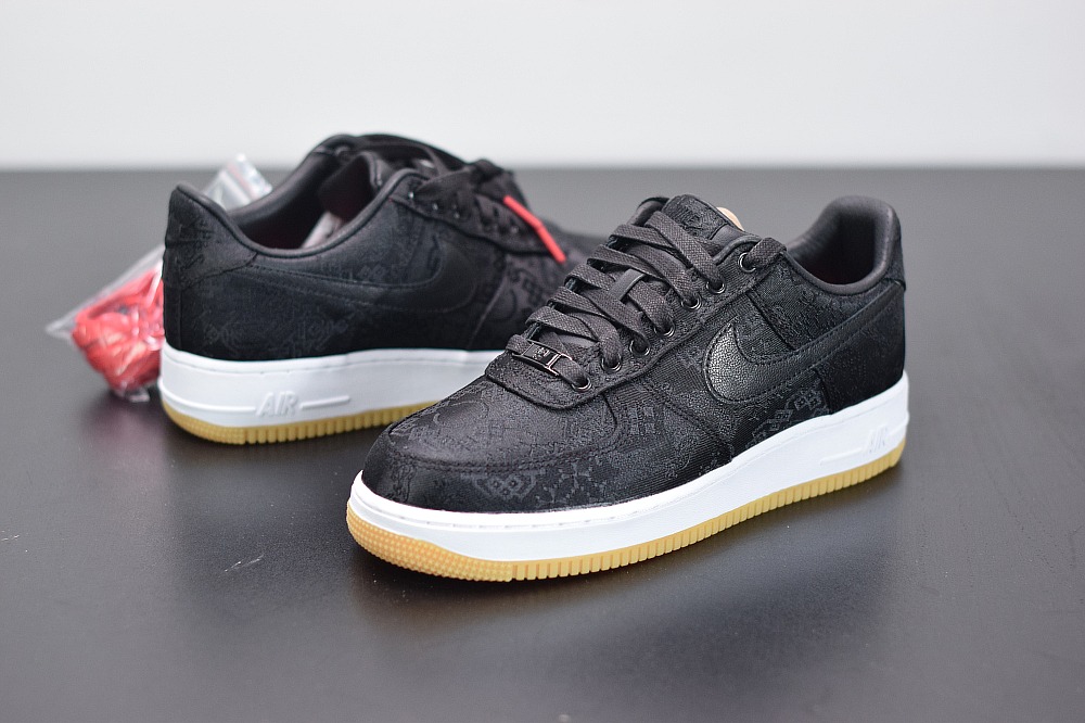 클로트 x 나이키 에어 포스 1 PRM/CLOT AF1 블랙 실크 에어 포스 조인트 네이밍 오리지널 실크 코렉트 슈즈 빌트인 솔 공식 아이템: CZ3986-001 사이즈: 36-46