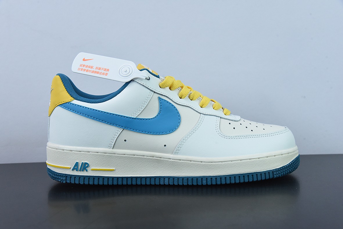 나이키 에어 포스 1 로우 스카이 블루 오렌지 에어 포스 1 로우탑 스포츠 캐주얼 신발 아이템: CW3388-203 사이즈: 36-44