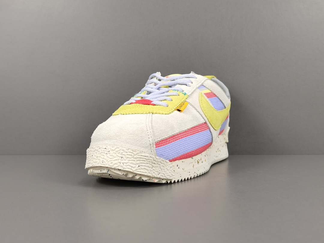 [아간] 베이지 유니온 LA x 나이키 코르테즈 SP 레몬 프로스트 레트로 캐주얼 러닝화 남성용 및 여성용 아이템 번호: DR1413-100 사이즈: 35-46.5