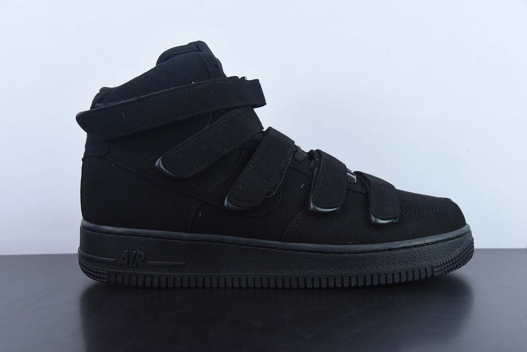 빌리 아일리시/빌리 아일리시 X 나이키 에어 포스 1 07 하이 SP 블랙 에어 포스 원 빌리 배 공동 브랜드 올 블랙 벨크로 DM7926-400 사이즈: 36-44