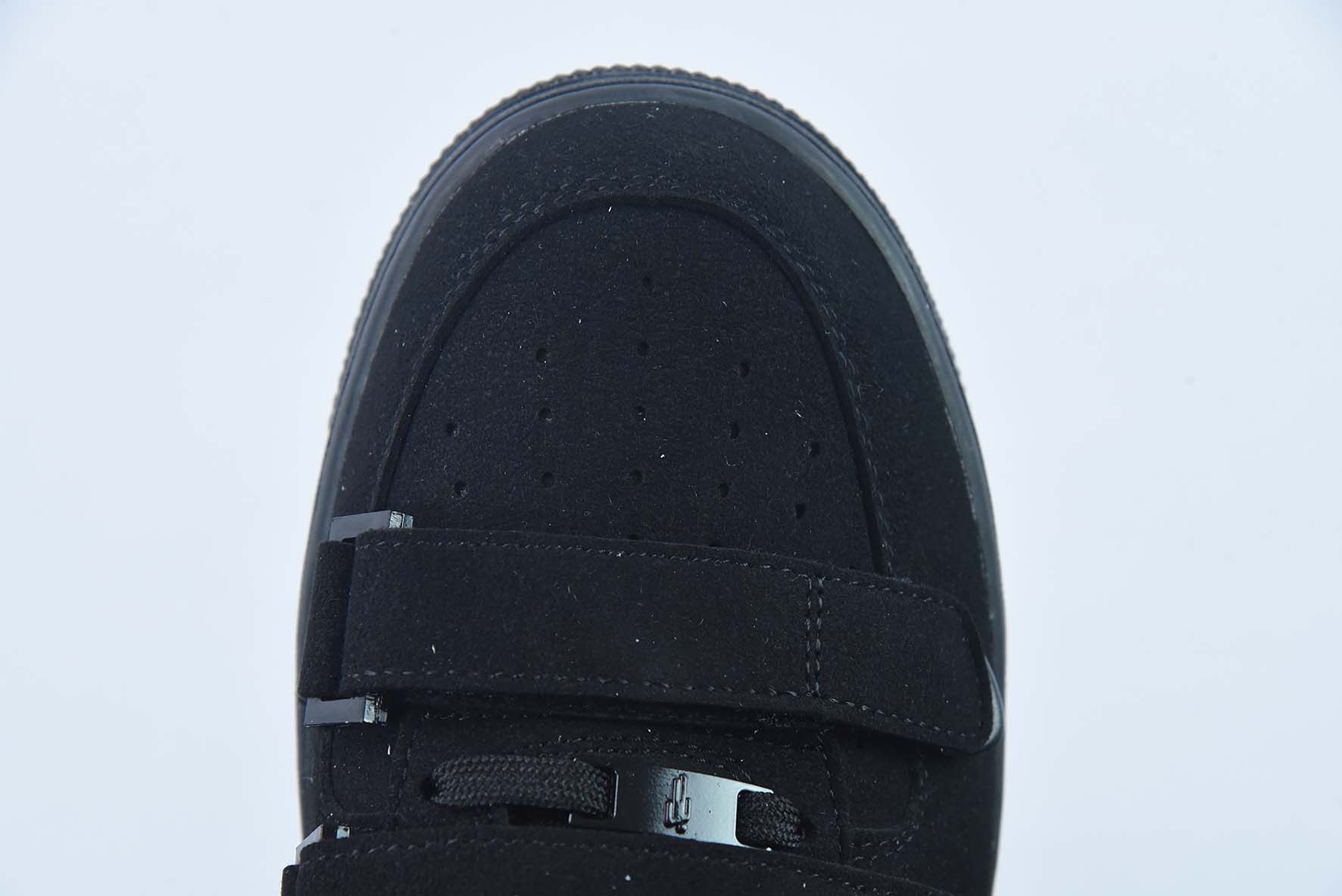 빌리 아일리시/빌리 아일리시 X 나이키 에어 포스 1 07 하이 SP 블랙 에어 포스 원 빌리 배 공동 브랜드 올 블랙 벨크로 DM7926-400 사이즈: 36-44