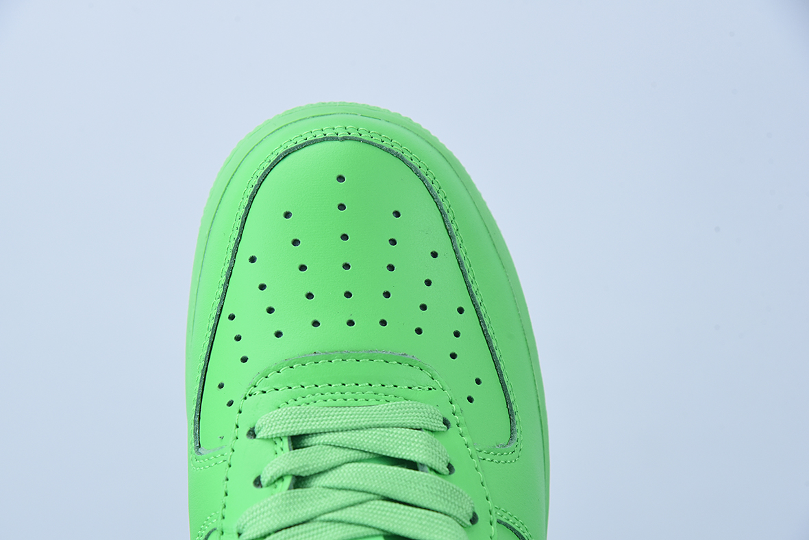 오프화이트 X NK 에어포스 1 그린 OW 공동 브랜드 에어포스 1 로우탑 그린 뮤지엄 아이템 번호: DX1419-300 사이즈: 36-44