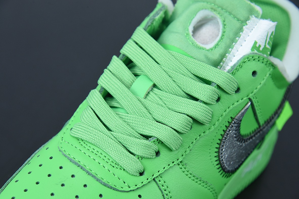 오프화이트 X NK 에어포스 1 그린 OW 공동 브랜드 에어포스 1 로우탑 그린 뮤지엄 아이템 번호: DX1419-300 사이즈: 36-44