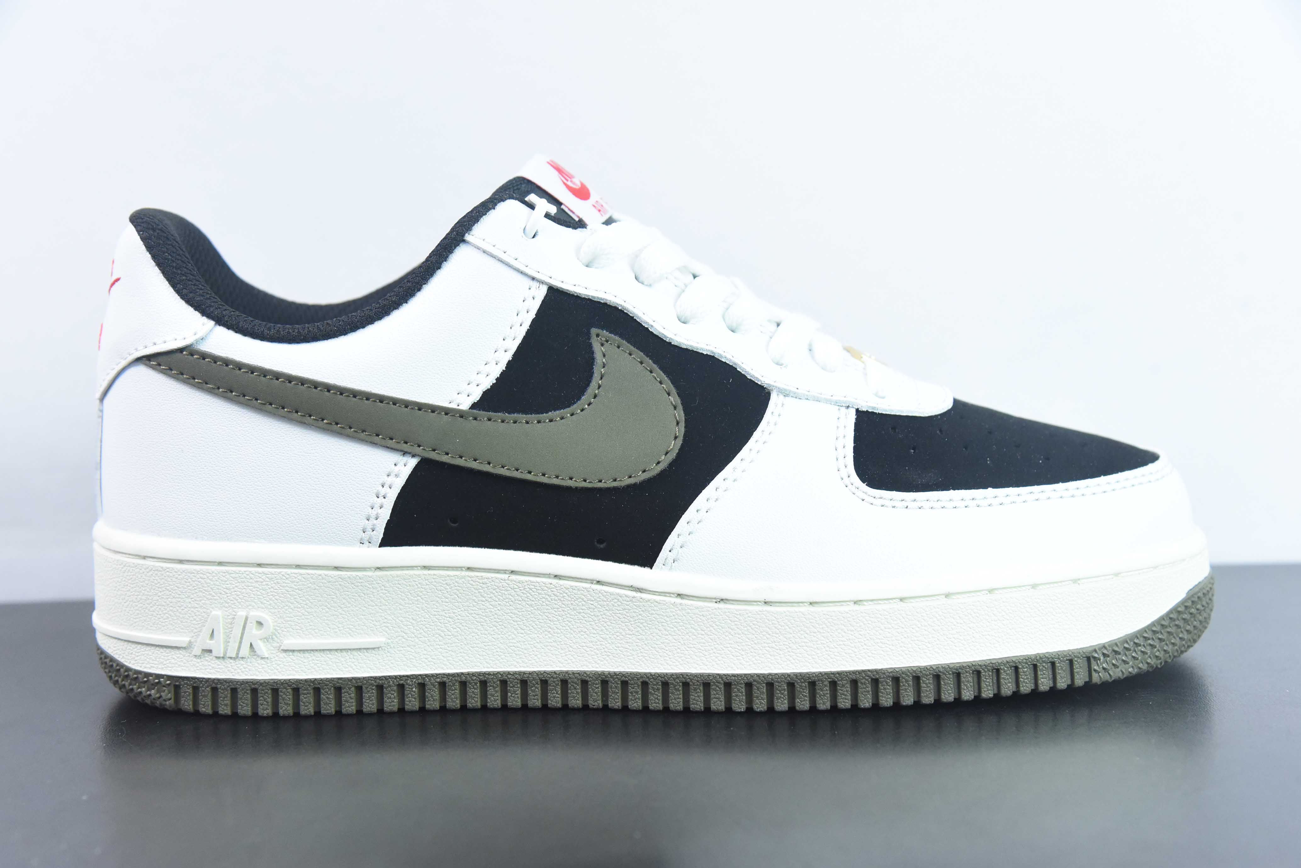 NK 에어 포스 1 로우 화이트 밀리터리 그린 로우 탑 에어 포스 1 캐주얼 보드 슈즈 아이템 번호: AV0383-226 사이즈: 36-44