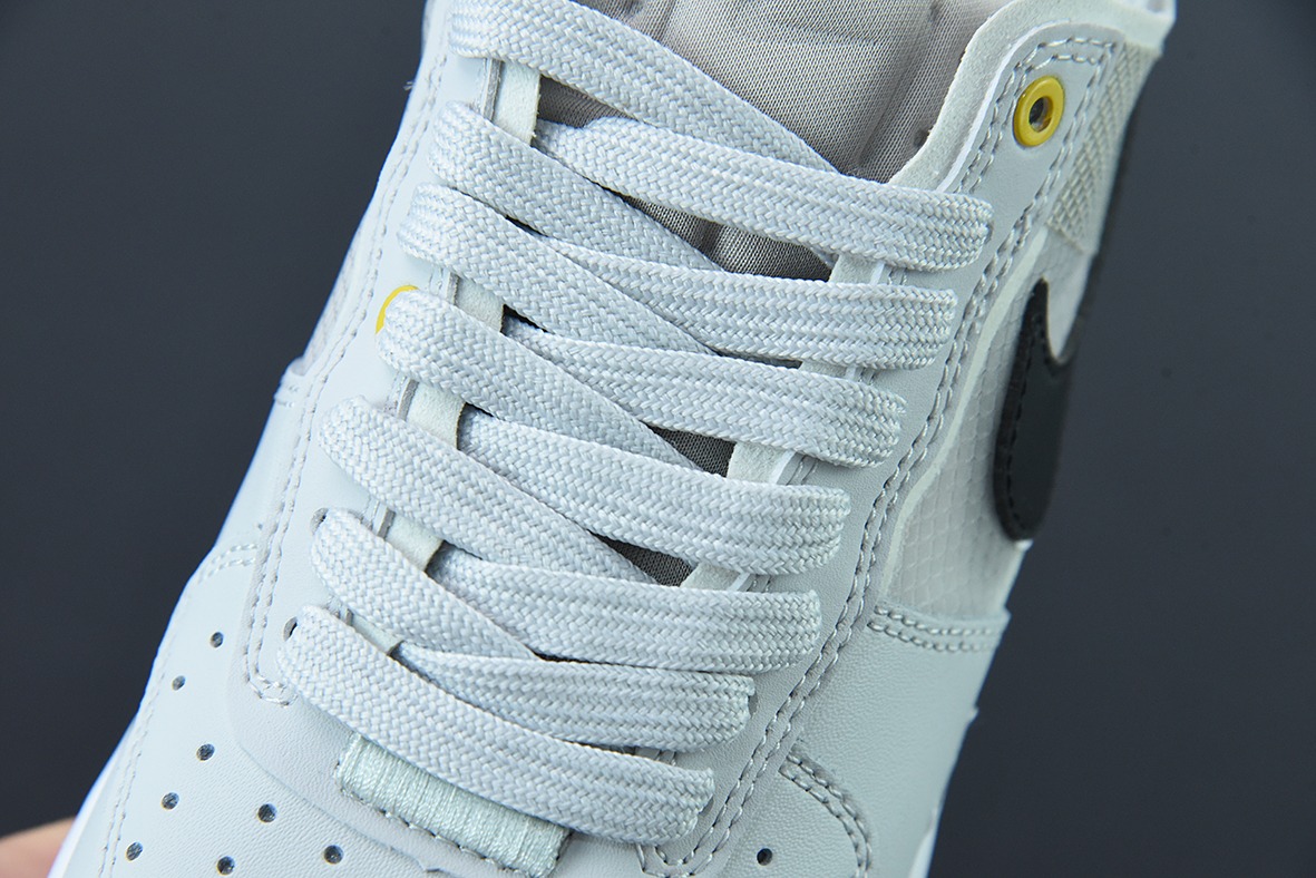 나이키 에어 포스 1 로우 그레이 및 그린 더블 후크 해체 에어 포스 원 로우탑 스포츠 및 레저 백 보드 슈즈 아이템: DM0573-001 사이즈: 36-44