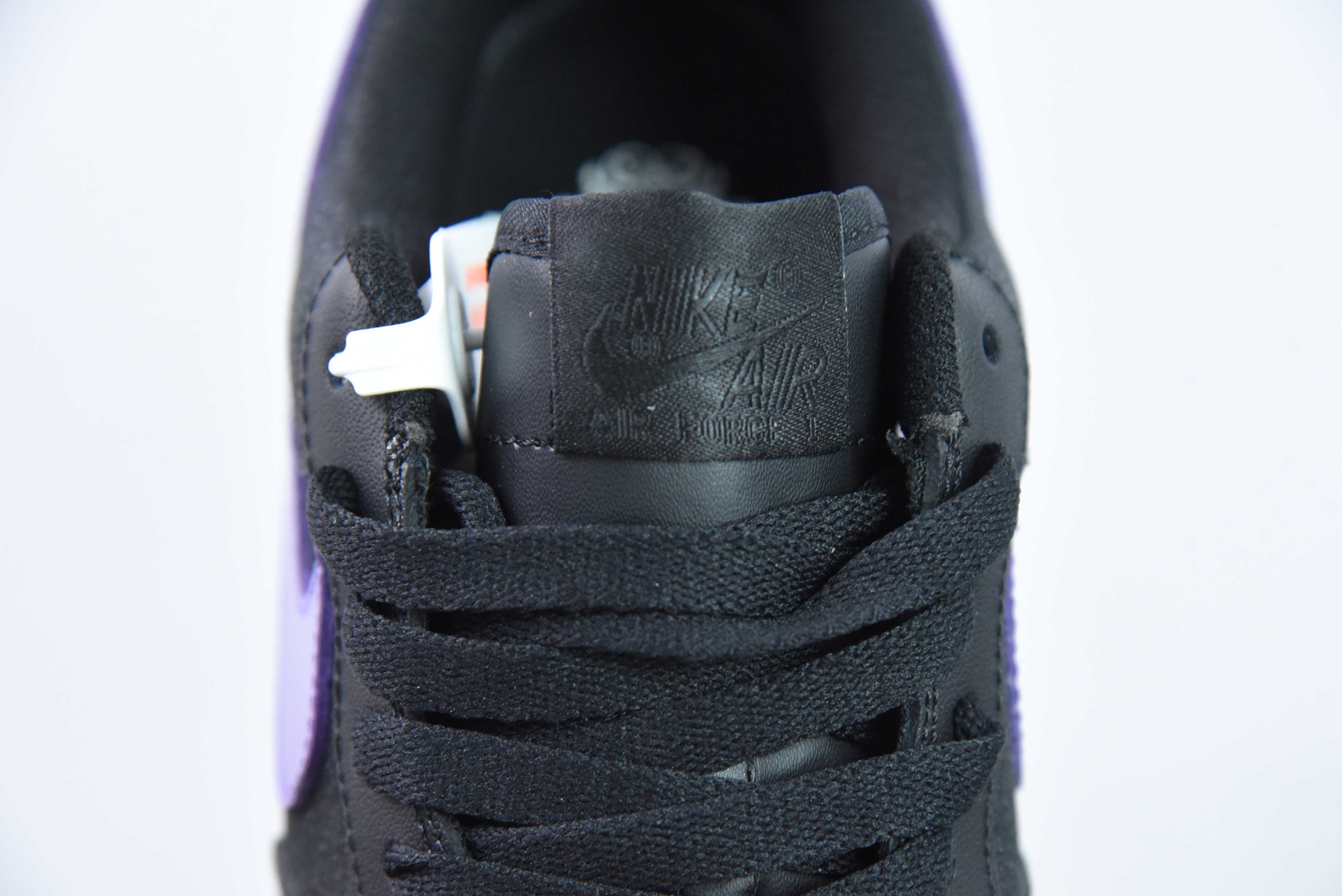 나이키 에어 포스 1 로우 블랙 퍼플 스타즈 에어 포스 1 로우 탑 캐주얼 스니커즈 아이템: CW2288-014 사이즈: 36-44