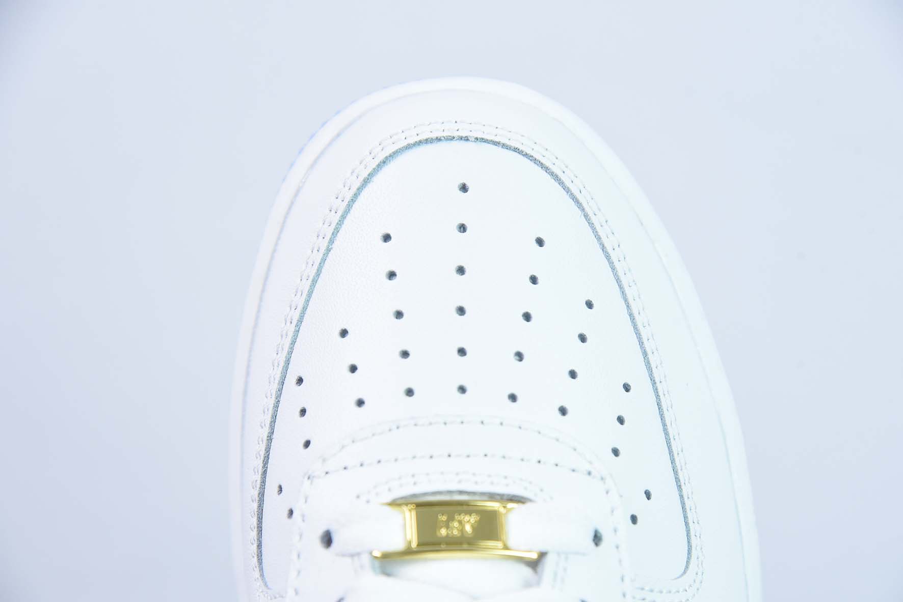 나이키 바이 유 에어 포스 107 로우 레트로 SP 에어 포스 원 가죽 화이트 네이비 그라데이션 후크 CO3363-366 사이즈: 36-44 