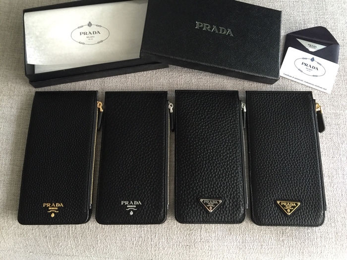 Prada 프라다 장지갑 prada 남여공용카드지갑 (금장)