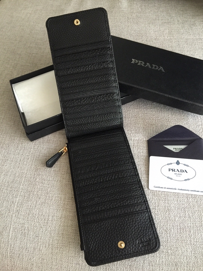 Prada 프라다 장지갑 prada 남여공용카드지갑 (금장) pra5088