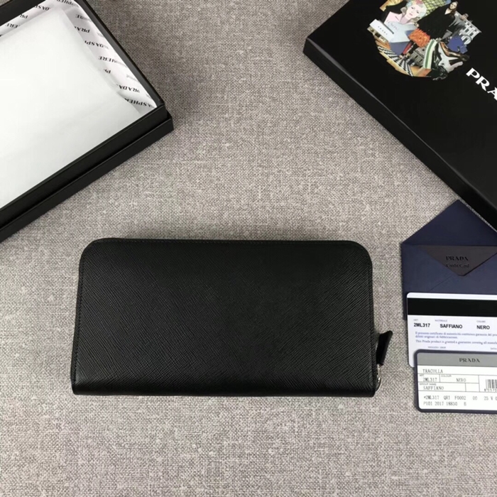 프라다 2ML317 지퍼 장지갑 남자지갑 PRADA 4046