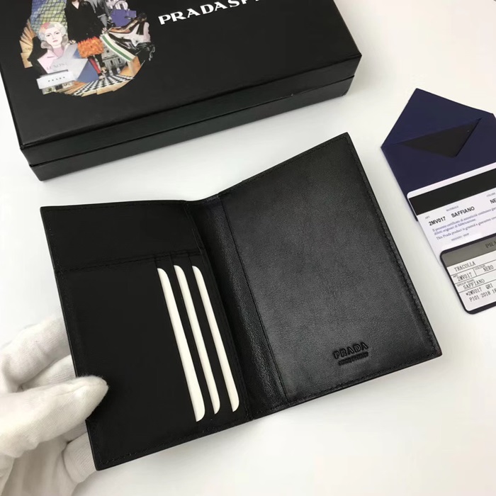 Prada 프라다 사피아노 Saffiano Passport Case , 2MV017 - 프라다 사피아노 남여공용 여권지갑 PRAW0148,14CM.블랙,블루